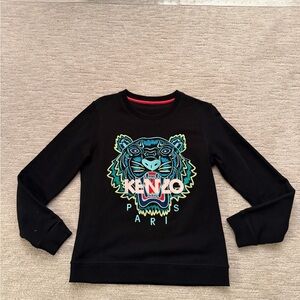 NWOT KENZO Embroidered Tiger Black Sweatshirt